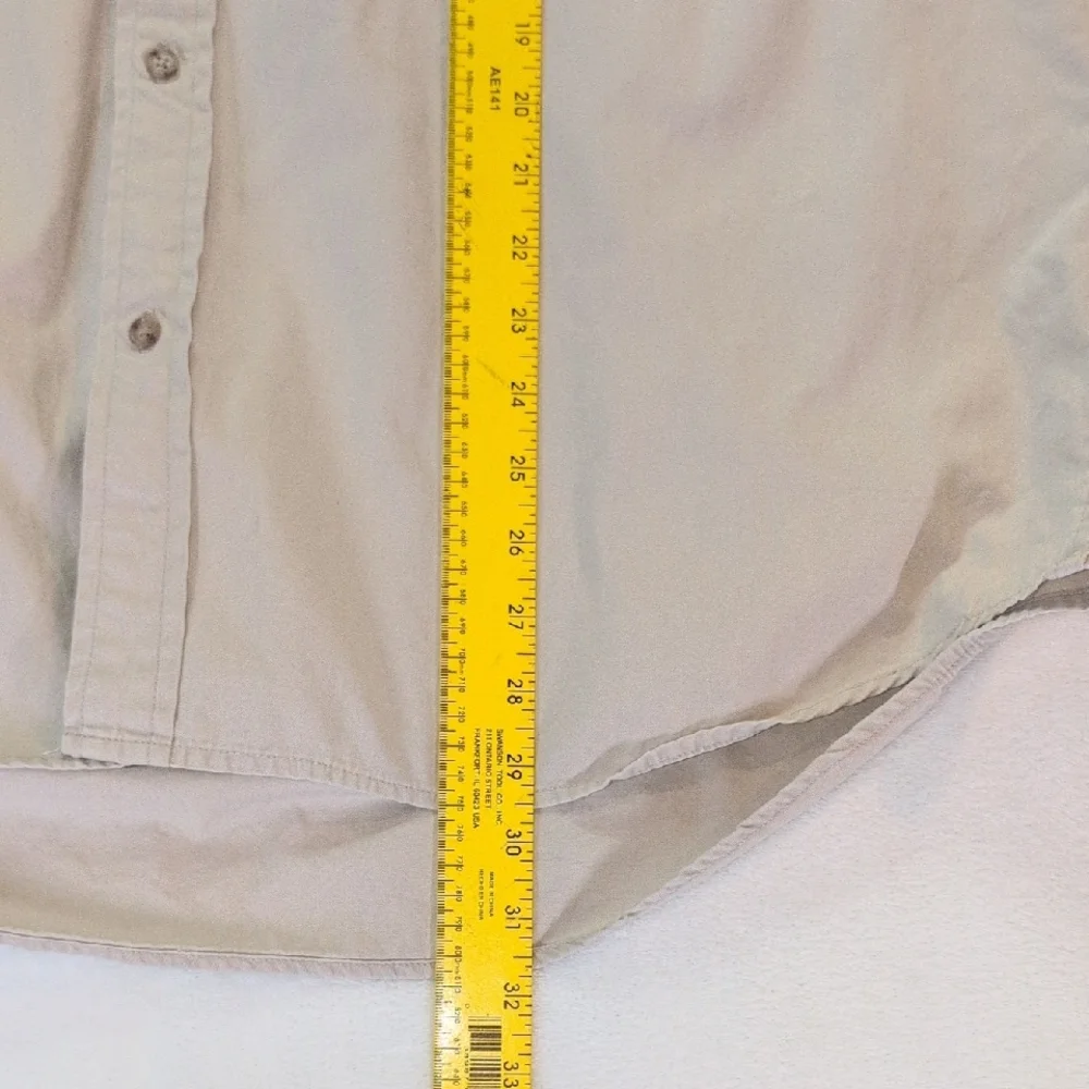 Banana Republic‎ Button-Down Beige Pocket Men's Shirt